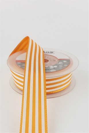 2.5 Cm 20 m Striped Taffeta Ribbon