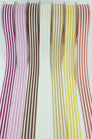 2.5 Cm Çizgili Tafta Kurdele 20 mt