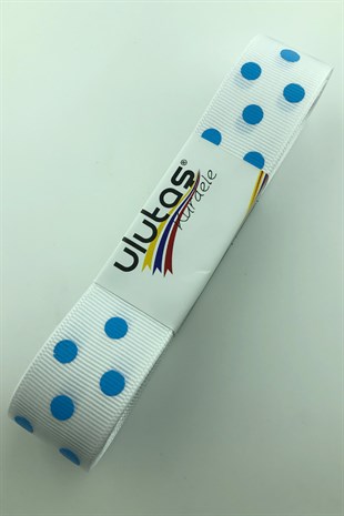 2.5 cm Grogren Kurdele Puantiyeli