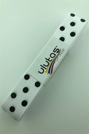 2.5 cm Grogren Kurdele Puantiyeli