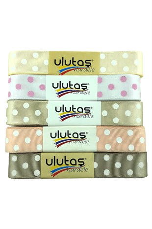 2.5 cm Polka Dot Grosgrain Ribbon