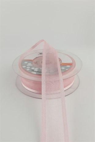 20 mt 2,5 cm Geniş Organzeli Saten Kurdele