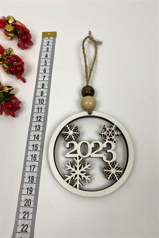 2023 Baskılı Yılbaşı Ağaç Süsü