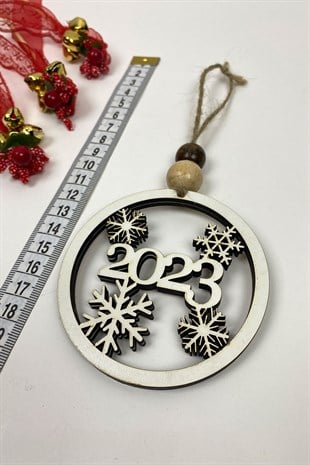 2023 Baskılı Yılbaşı Ağaç Süsü