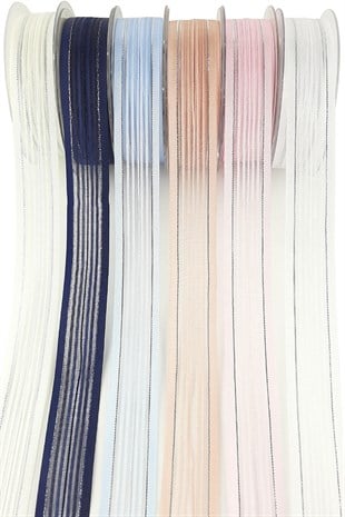 2,5 cm 25 m Corded Ribbon