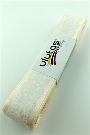 2,5 cm Desenli Saten Kurdele