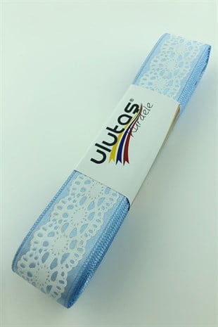 2,5 cm Desenli Saten Kurdele