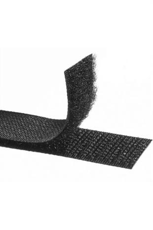 3 Metre Siyah Cırt Cırt Bant (2 Cm En) - Süper Güçlü Yapıştırıcı