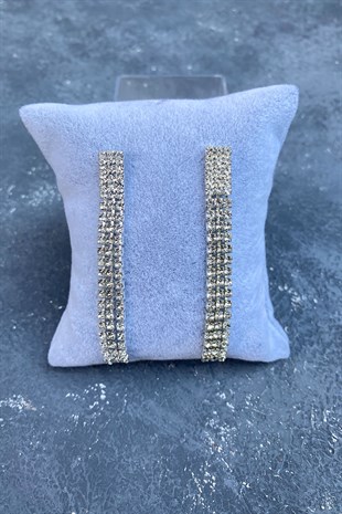 3 Rows Dangle Evening Dress Earrings