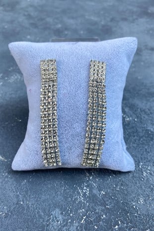 4 Rows Dangle Evening Dress Earrings