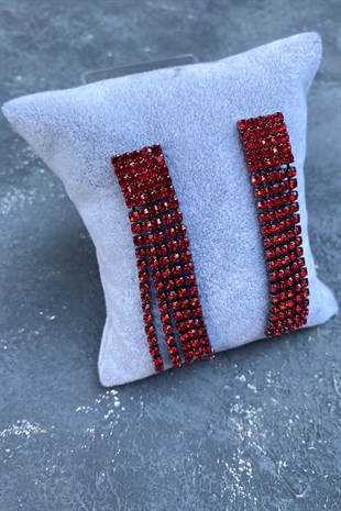 5 Rows Dangle Evening Dress Earrings