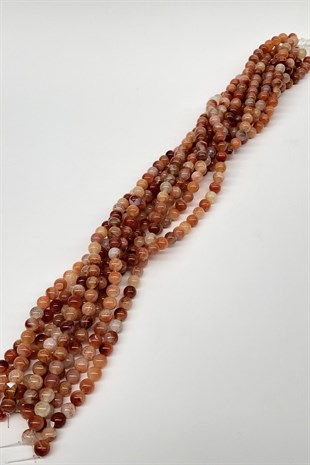 Light Brown Agate Natural Stone Beads 8 mm