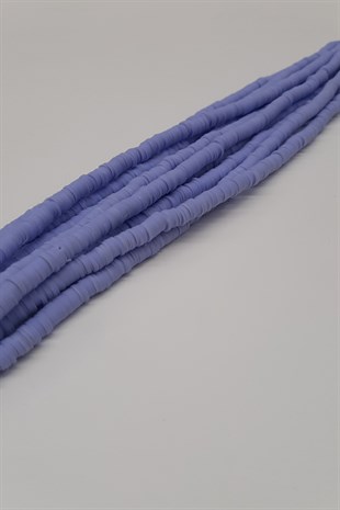 Light Lilac Fimo Dough Beads 6Mm