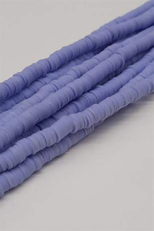 Light Lilac Fimo Dough Beads 6Mm