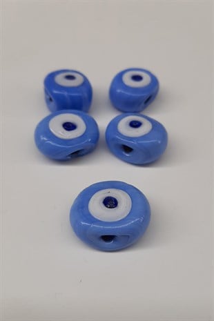 Light Blue Calfs Eye Evil Eye Beads