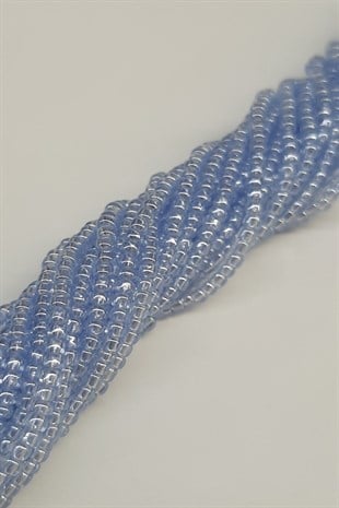 الخرز الرمل الخيطي الأزرق الفاتح