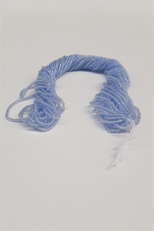 الخرز الرمل الخيطي الأزرق الفاتح