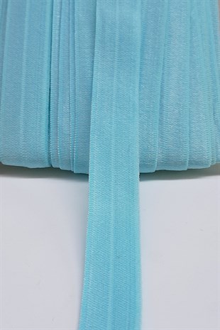 Açık Mavi Lastikli Saç Bandı 1,5cm