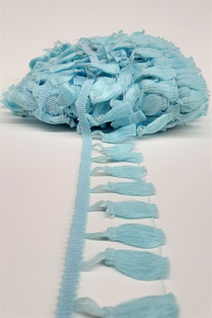 Light Blue Cotton Fringe Tassel