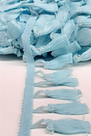 Light Blue Cotton Fringe Tassel