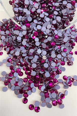 Açık Mürdüm Ütüyle Yapışan Boncuk Ss20 5mm Yapıştırma Taş 25 grm