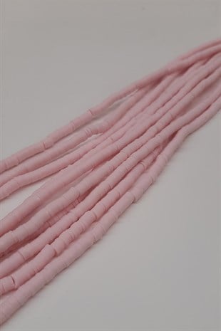 Açık Pembe Fimo Hamur Boncuk 4mm