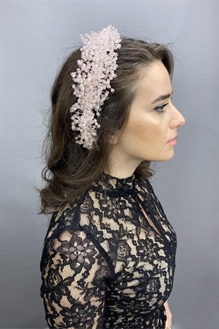 Light Powder Pollux Crystal Stone Henna and Bridal Crown