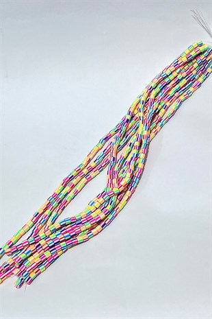 Light Color Cylinder Fimo Dough Beads