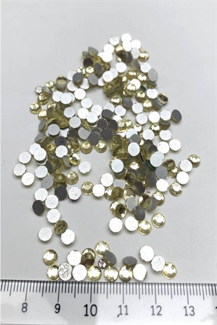 Light Yellow Paste Glass Stone Beads