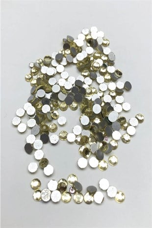 Light Yellow Paste Glass Stone Beads