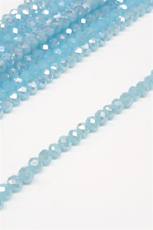 Clear Transparent Blue Crystal Beads 4 Mm