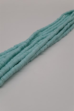 Açık Turkuaz Fimo Hamur Boncuk 6Mm