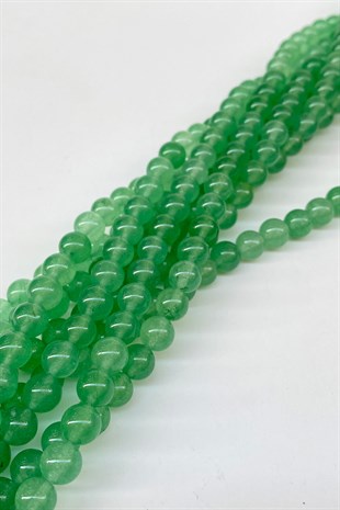 Light Green Ceyt Natural Stone Beads 8 mm