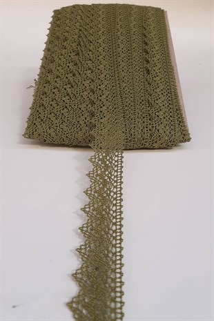 Açık Yeşil Kopanaki Koton Dantel 2,5cm