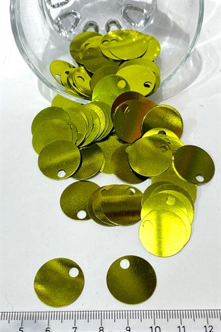 Açık Yeşil Patik ve Çanta Pulu 20 mm