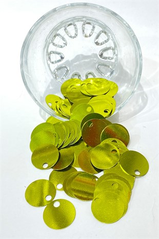 Açık Yeşil Patik ve Çanta Pulu 20 mm