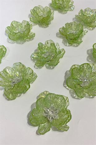 الضوء الأخضر ورقة اللؤلؤ بروش اللؤلؤ مطرز