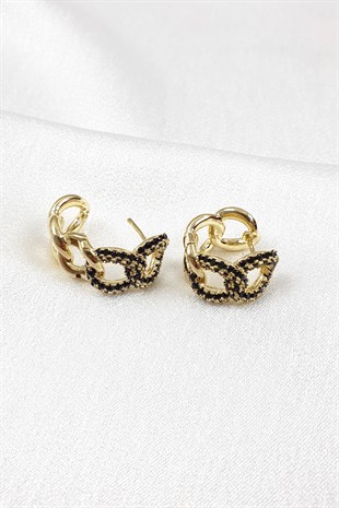 Adhara Halka Zircir Renkli Taşlıküpe