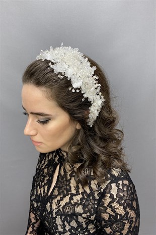 Agena Crystal Stone Henna and Bridal Crown