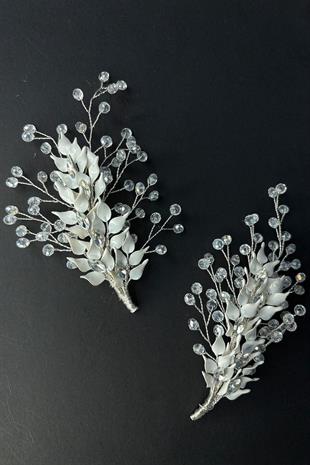 Agenta Sedef Mineli 2 Li Saç Ve Gelin Türban Aksesuarı