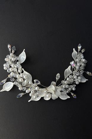 Agesi Sedefli Gelin Saç Tokası Gelin Aksesuarı