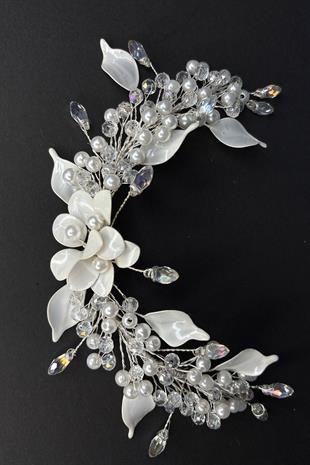 Agesi Sedefli Gelin Saç Tokası Gelin Aksesuarı