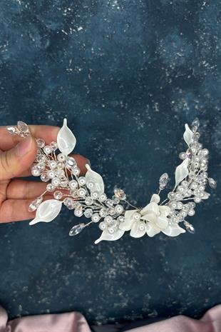 Agesi Sedefli Gelin Saç Tokası Gelin Aksesuarı