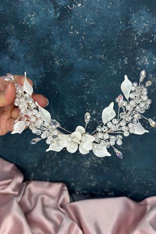 Agesi Sedefli Gelin Saç Tokası Gelin Aksesuarı