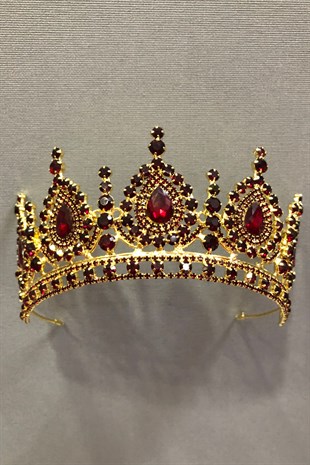 Ahu Dark Red Henna and Bridal Crown