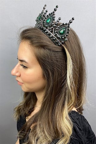 Ahu Model Red Gold Bridal Crown