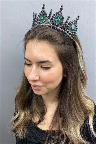 Ahu Model Red Gold Bridal Crown