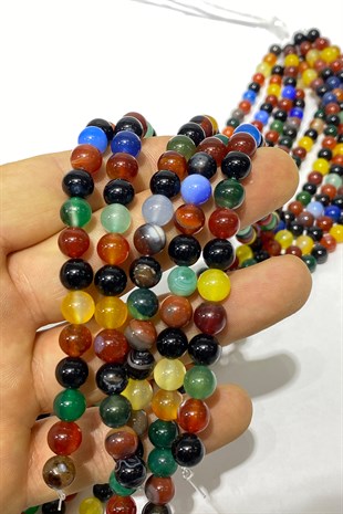 Akik Doğal Taş Boncuk