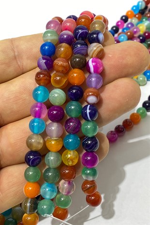 Akik Doğal Taş Boncuk