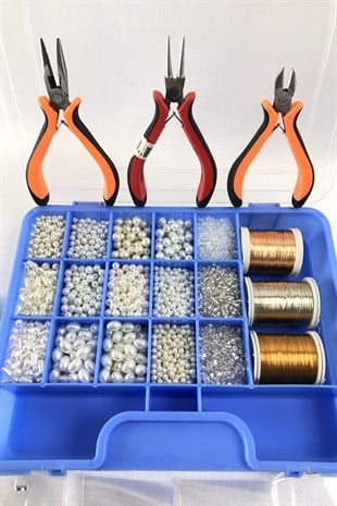 مجموعة إكسسوارات صنع اللؤلؤ والخرز